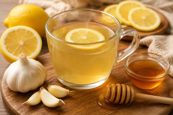 Garlic Lemon Honey Tea recipe